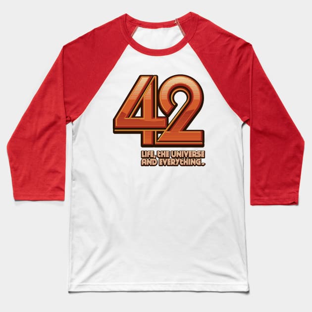 FortyTwo Baseball T-Shirt by mannypdesign